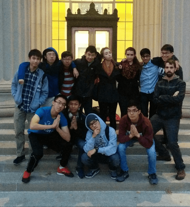 Team Photo in Front of MIT